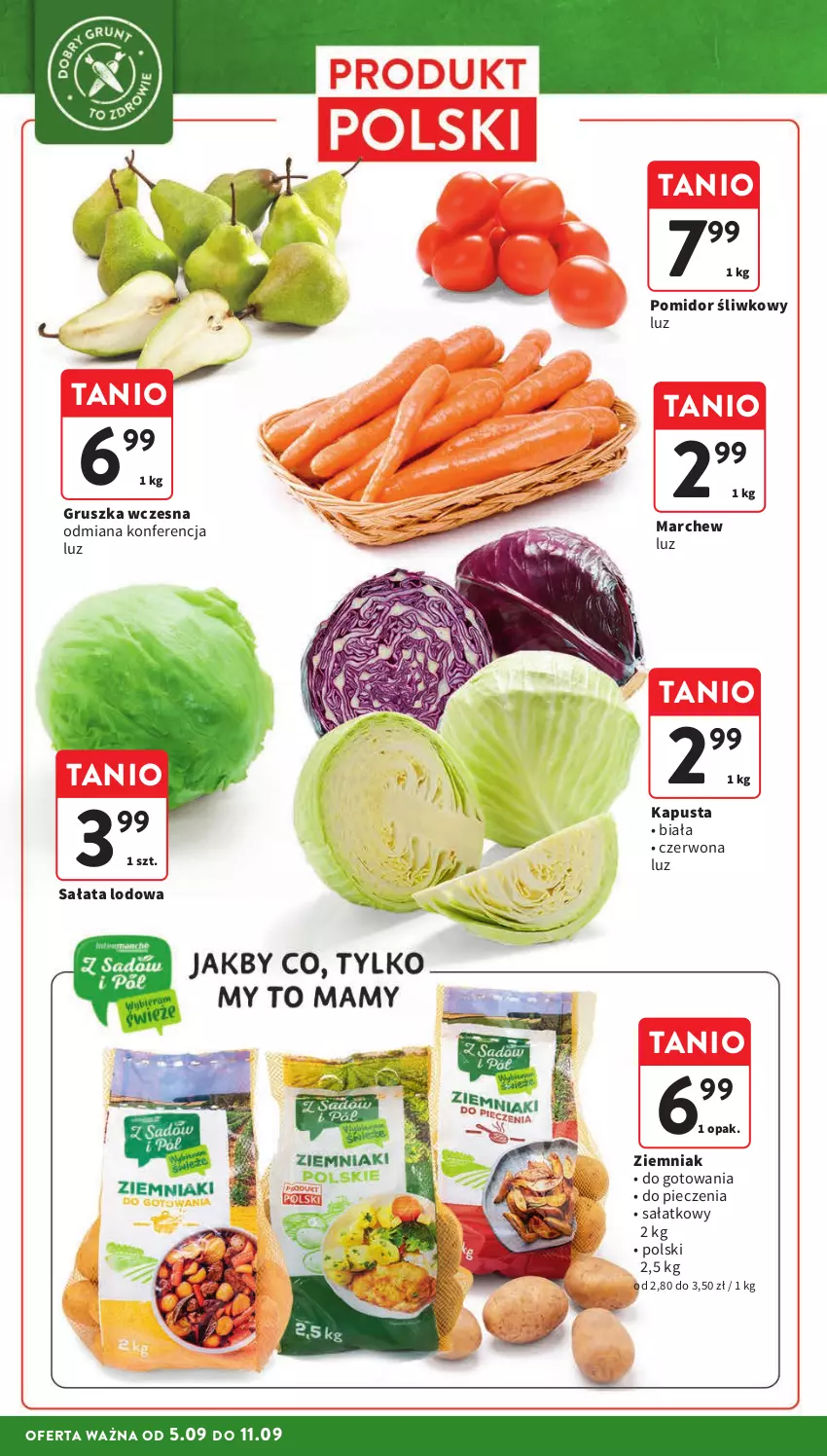 Gazetka promocyjna Intermarche - Gazetka Intermarche - ważna 05.09 do 11.09.2024 - strona 12 - produkty: Piec, Sałat, Sałata lodowa