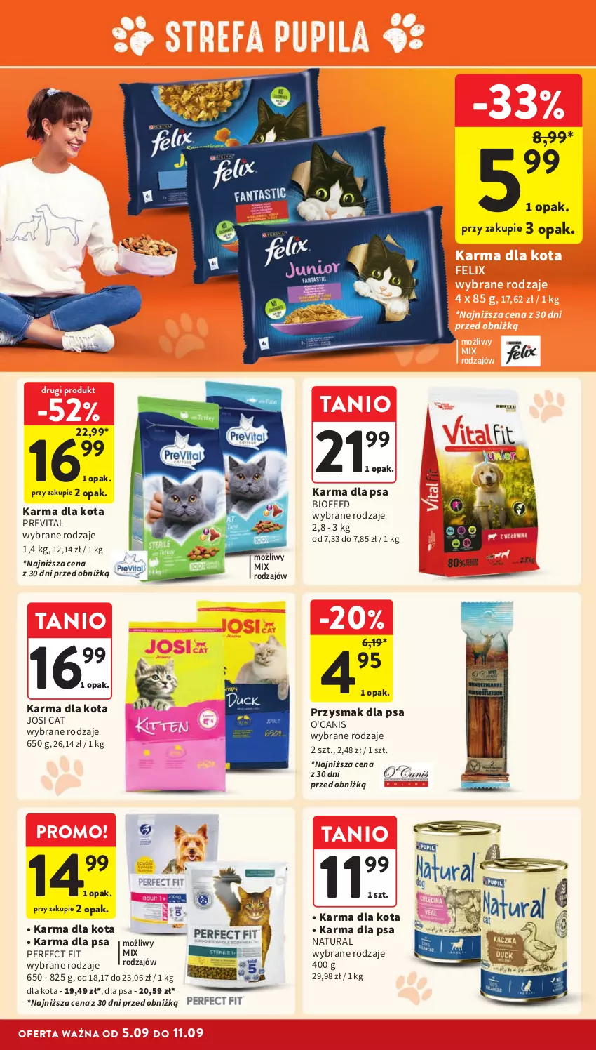 Gazetka promocyjna Intermarche - Gazetka Intermarche - ważna 05.09 do 11.09.2024 - strona 34 - produkty: Felix, Przysmak dla psa