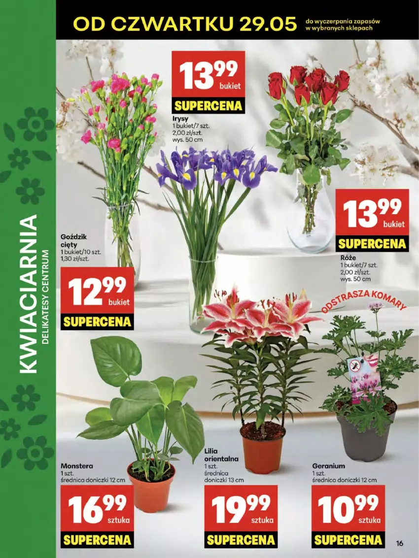Gazetka promocyjna Delikatesy Centrum - Franczyza DC22 Czwartek - ważna 29.05 do 04.06.2025 - strona 16 - produkty: Bukiet