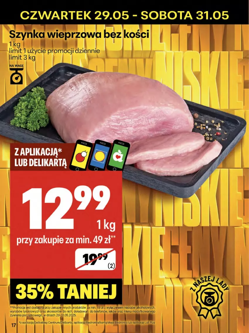 Gazetka promocyjna Delikatesy Centrum - Franczyza DC22 Czwartek - ważna 29.05 do 04.06.2025 - strona 17 - produkty: Dron, Rum, Szynka, Telefon