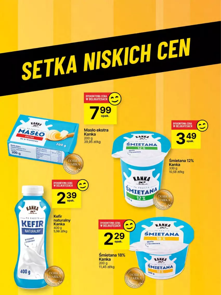 Gazetka promocyjna Delikatesy Centrum - Franczyza DC22 Czwartek - ważna 29.05 do 04.06.2025 - strona 49 - produkty: Kefir, Kefir naturalny, Masło