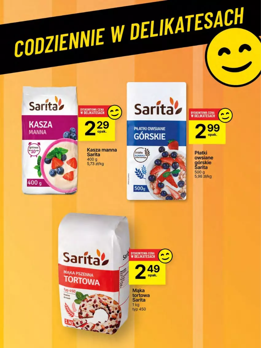 Gazetka promocyjna Delikatesy Centrum - Franczyza DC22 Czwartek - ważna 29.05 do 04.06.2025 - strona 54 - produkty: Kasza, Płatki owsiane, Sarita
