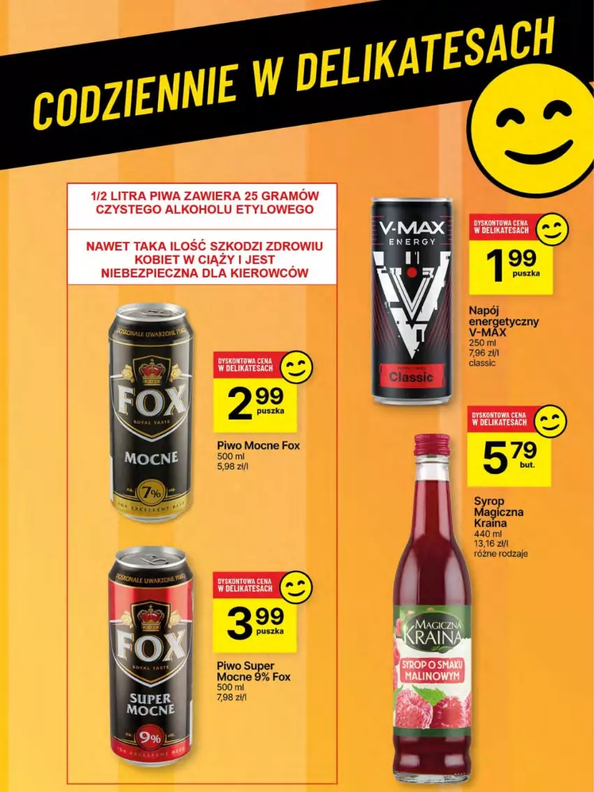 Gazetka promocyjna Delikatesy Centrum - Franczyza DC22 Czwartek - ważna 29.05 do 04.06.2025 - strona 62 - produkty: Napój, Napój energetyczny, Piwo, Syrop