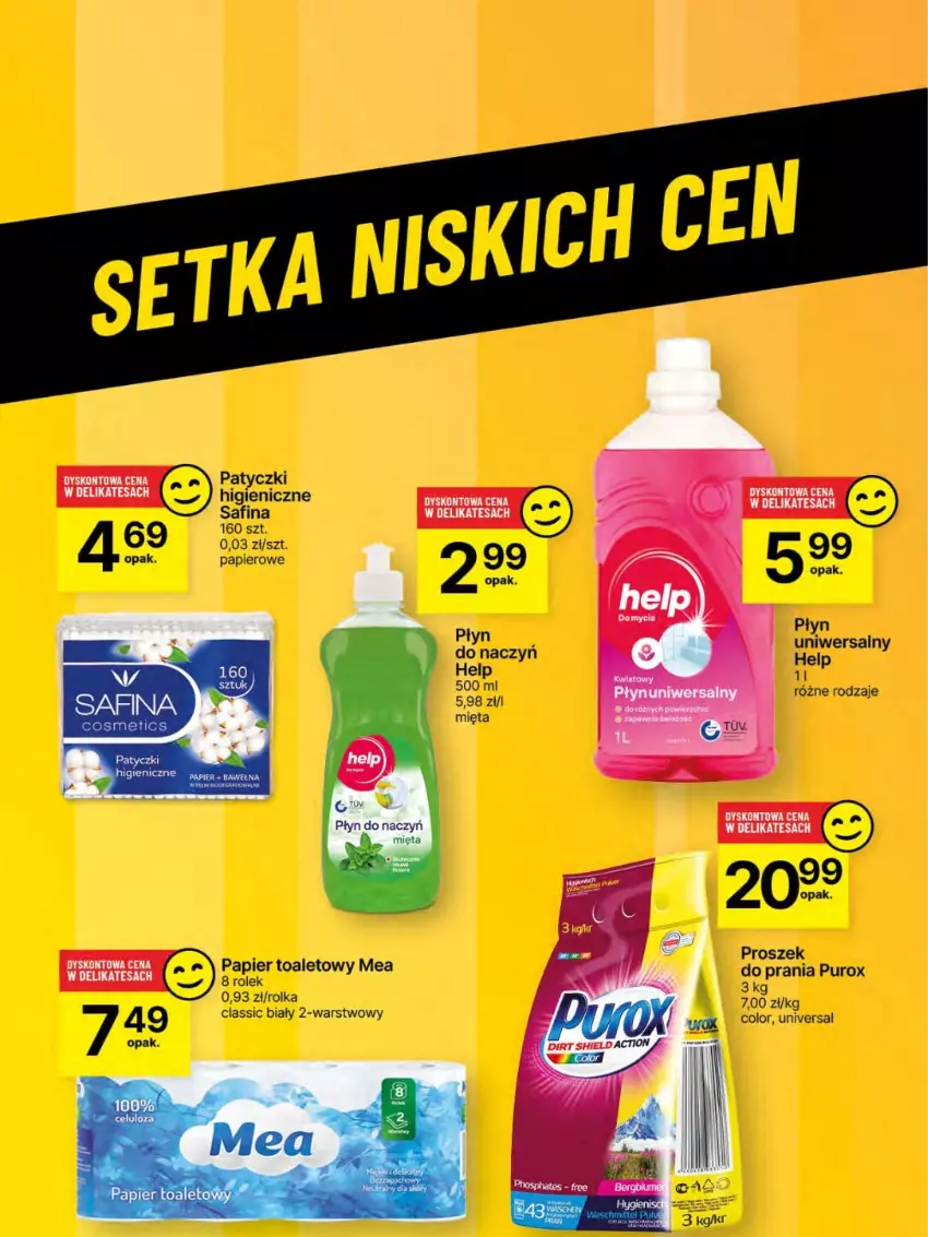 Gazetka promocyjna Delikatesy Centrum - Franczyza DC22 Czwartek - ważna 29.05 do 04.06.2025 - strona 63 - produkty: Mięta, Papier, Papier toaletowy, Proszek do prania, Pur