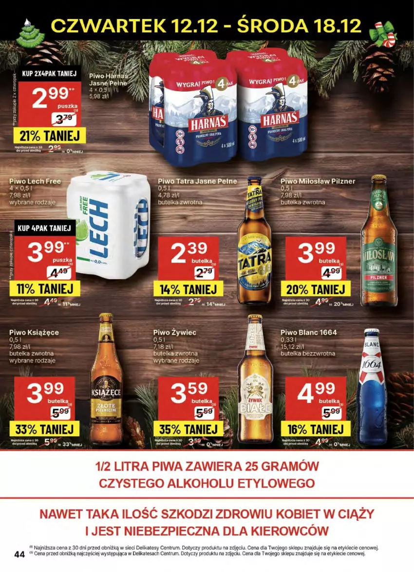 Gazetka promocyjna Delikatesy Centrum - NOWA GAZETKA Delikatesy Centrum od 12 grudnia! 12-18.12.2024 - ważna 12.12 do 18.12.2024 - strona 44 - produkty: Gra, Gry, Książęce, Piec, Piwa, Piwo, Rum, Tatra