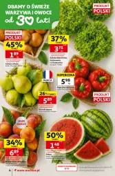 Gazetka promocyjna Auchan - Gazetka 30 Lat Supermarket Auchan - Gazetka - ważna od 12.08 do 12.08.2026 - strona 4 - produkty: Warzywa, Papryka czerwona, Papryka, Warzywa i owoce, Sałat, Gruszki, Owoce, Arbuz, Fa