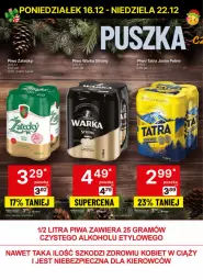 Gazetka promocyjna Delikatesy Centrum - NOWA GAZETKA Delikatesy Centrum od 16 grudnia! 16-22.12.2024 - Gazetka - ważna od 22.12 do 22.12.2024 - strona 34 - produkty: Piwa, Piwo, Piec, Gra, Warka, Tatra