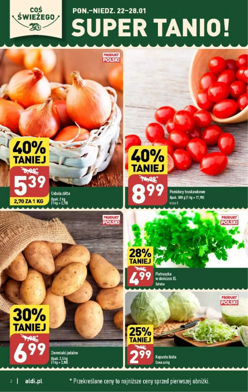 Gazetka promocyjna Aldi - ważna 22.01 do 28.01.2024 - strona 12 - produkty: Cebula, Pietruszka