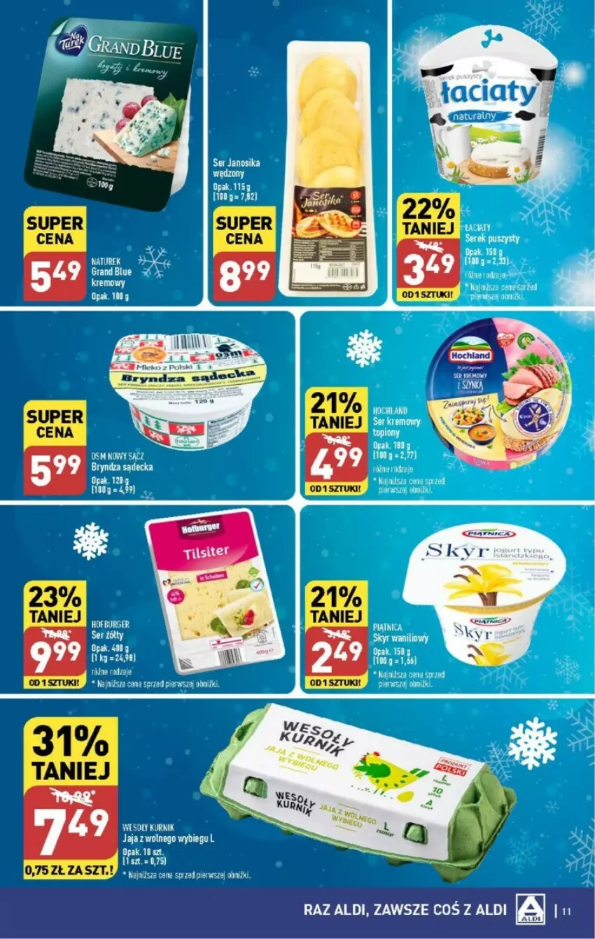 Gazetka promocyjna Aldi - ważna 22.01 do 28.01.2024 - strona 3 - produkty: Bryndza, Burger, Feta, NaTurek, Piątnica, Ser