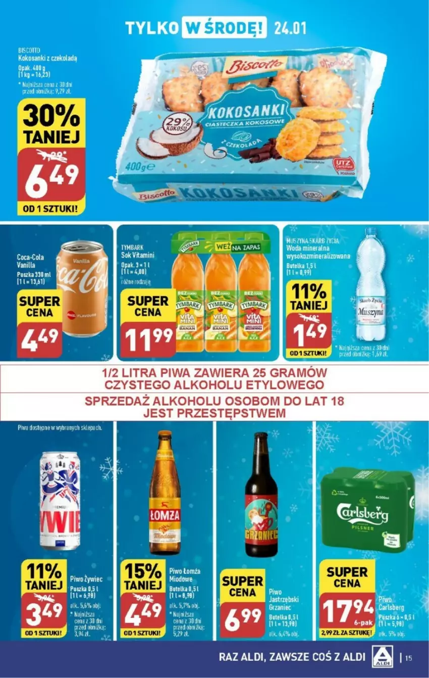 Gazetka promocyjna Aldi - ważna 22.01 do 28.01.2024 - strona 7 - produkty: Gra, Piwa, Sok