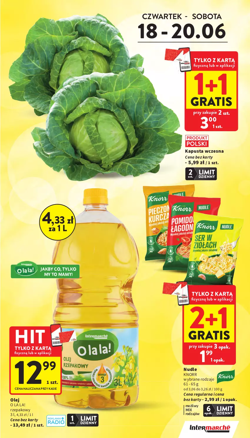 Gazetka promocyjna Intermarche - Gazetka Intermarche - ważna 18.06 do 24.06.2026 - strona 3 - produkty: Gra, Knorr, Olej
