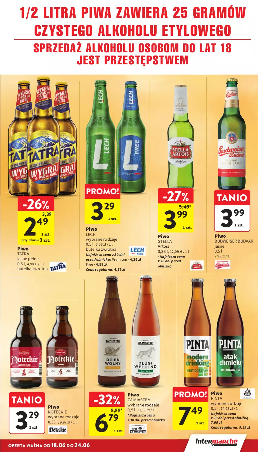 Gazetka promocyjna Intermarche - Gazetka Intermarche - ważna 18.06 do 24.06.2026 - strona 33 - produkty: Gra, Piwa, Piwo, Ser, Tatra