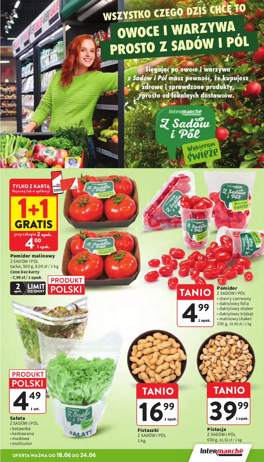Gazetka promocyjna Intermarche - Gazetka Intermarche - ważna 18.06 do 24.06.2026 - strona 9 - produkty: Gra, Masło, Pomidor malinowy, Sałat