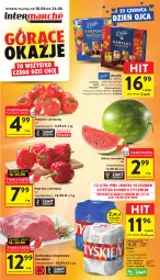 Gazetka promocyjna Intermarche - Gazetka Intermarche - Gazetka - ważna od 24.06 do 24.06.2026 - strona 1 - produkty: Piwa, Piwo, Gra, Papryka czerwona, Papryka, Karkówka wieprzowa, Soplica, Tyskie, Whisky, E. Wedel, Arbuz, Kokos, Baryłki