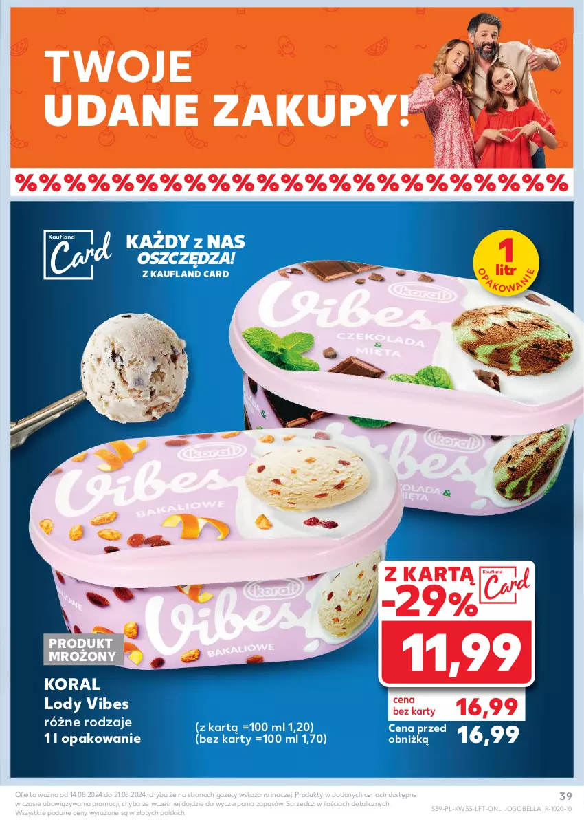 Gazetka promocyjna Kaufland - Gazetka tygodnia - ważna 14.08 do 21.08.2024 - strona 39 - produkty: Bell, Bella, Jogobella, Lody