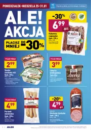 Gazetka promocyjna Aldi - ALE! CENA - Gazetka - ważna od 31.01 do 31.01.2021 - strona 8 - produkty: Leberka, Krakus, Top, Parówki, Lodówka, Tera, Warka, Smalec, Kabanos, Kiełbasa, Mięso wieprzowe, Mięso