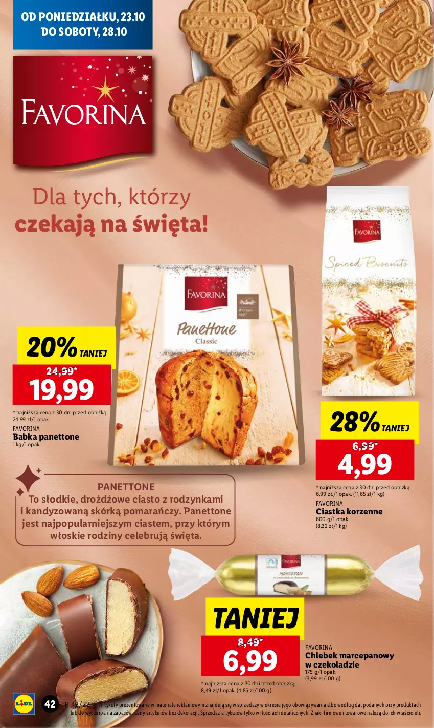 Gazetka promocyjna Lidl - GAZETKA - ważna 23.10 do 25.10.2023 - strona 46 - produkty: Babka, Chleb, Ciastka, Fa