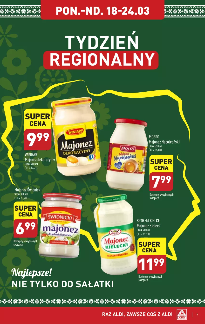 Gazetka promocyjna Aldi - Pełna oferta - ważna 18.03 do 24.03.2024 - strona 7 - produkty: Majonez, Oleo, Sałat, Winiary