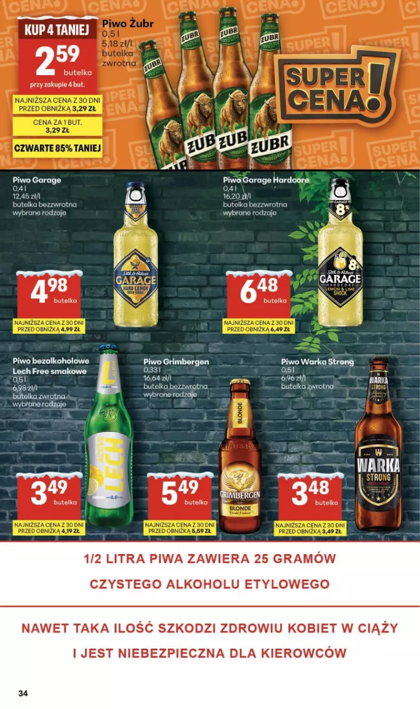 Gazetka promocyjna Delikatesy Centrum - Franczyza DC02 Czwartek - ważna 08.01 do 14.01.2026 - strona 34 - produkty: Gra, Piec, Piwa, Piwo, Warka