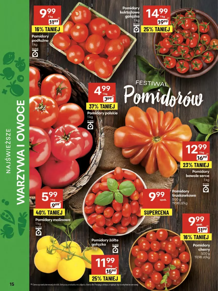 Gazetka promocyjna Delikatesy Centrum - Franczyza DC31 Czwartek - ważna 31.07 do 06.08.2025 - strona 15 - produkty: Pomidory