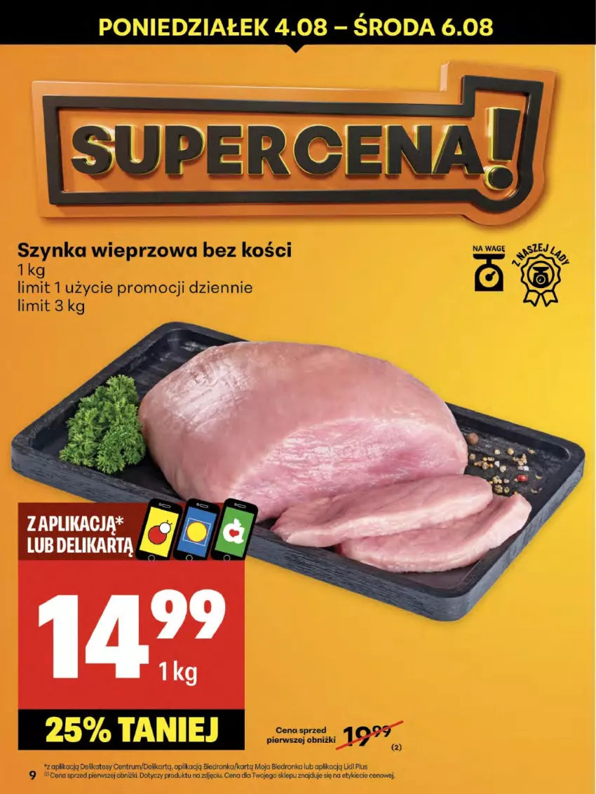Gazetka promocyjna Delikatesy Centrum - Franczyza DC31 Czwartek - ważna 31.07 do 06.08.2025 - strona 9 - produkty: Dron, Rum, Szynka, Szynka wieprzowa