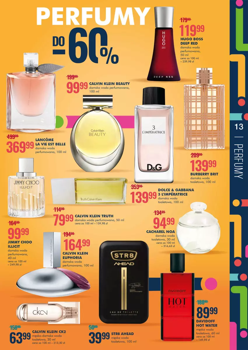 Gazetka promocyjna Super Pharm - Gazetka - ważna 14.10 do 24.10.2021 - strona 13 - produkty: Brit, Burberry, Calvin Klein, Davidoff, Perfum, Str8, Woda, Woda perfumowana, Woda toaletowa