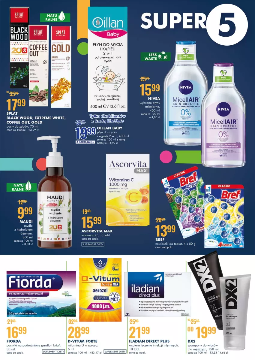 Gazetka promocyjna Super Pharm - Gazetka - ważna 14.10 do 24.10.2021 - strona 2 - produkty: Cynk, D-Vitum, Fa, Fiorda, Gra, Iladian, Lack, Nivea, Pastylki, Płyn do mycia, Płyn micelarny, Robot, Suplement diety, Szampon, Tera, Zawieszki, Znicz