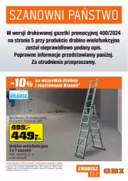 Gazetka promocyjna Obi - Gazetka OBI - Gazetka - ważna od 26.03 do 26.03.2024 - strona 18 - produkty: Sok, Drabina