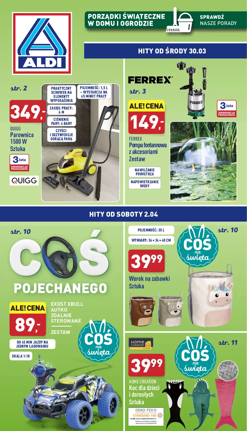 Gazetka promocyjna Aldi - Katalog Moda i Dom - ważna 30.03 do 02.04.2022 - strona 1 - produkty: Dzieci, Koc, Parownica, Por