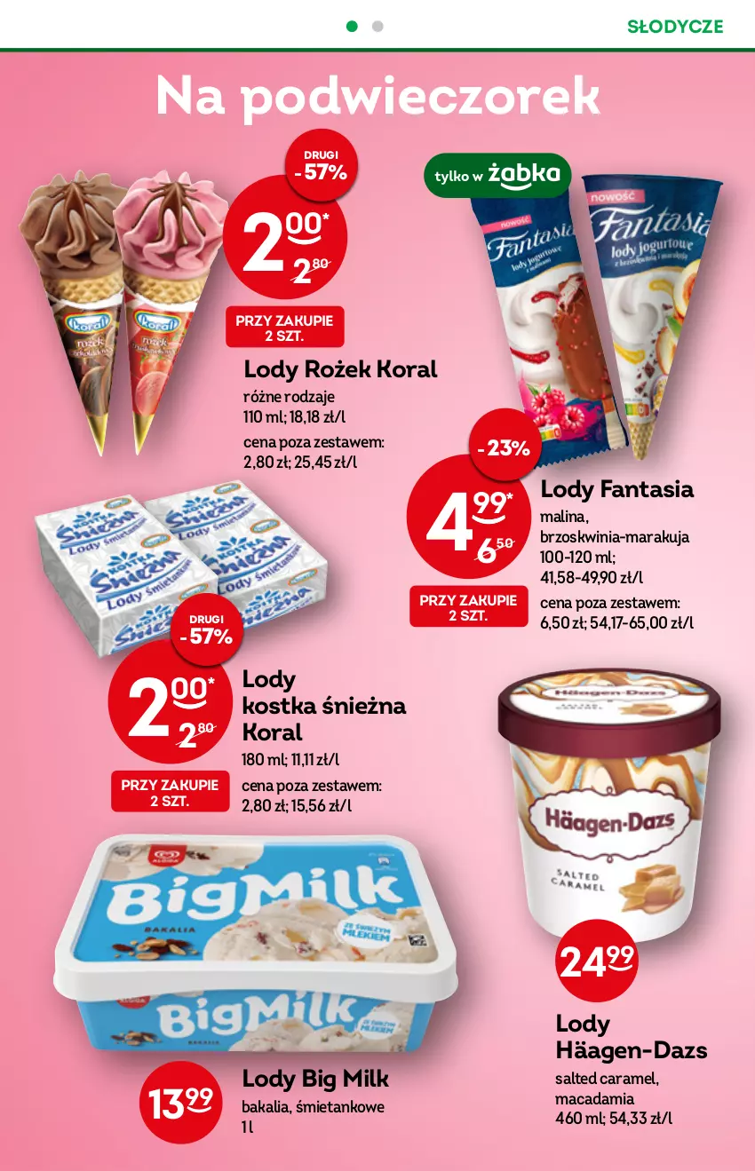 Gazetka promocyjna Żabka - ważna 05.10 do 11.10.2022 - strona 42 - produkty: Big Milk, Fa, Fanta, Lody