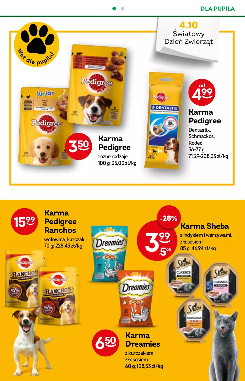 Gazetka promocyjna Żabka - ważna 05.10 do 11.10.2022 - strona 50 - produkty: Kurczak, Pedigree, Sheba, Sos, Warzywa, Wołowina