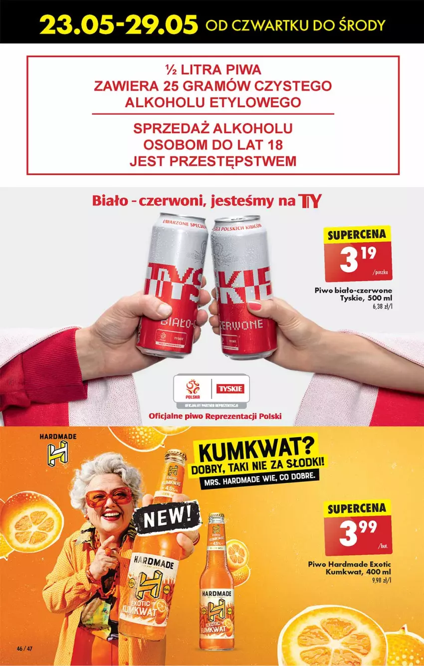 Gazetka promocyjna Biedronka - Od czwartku - ważna 23.05 do 29.05.2024 - strona 46 - produkty: Kumkwat, Piwo, Tyskie