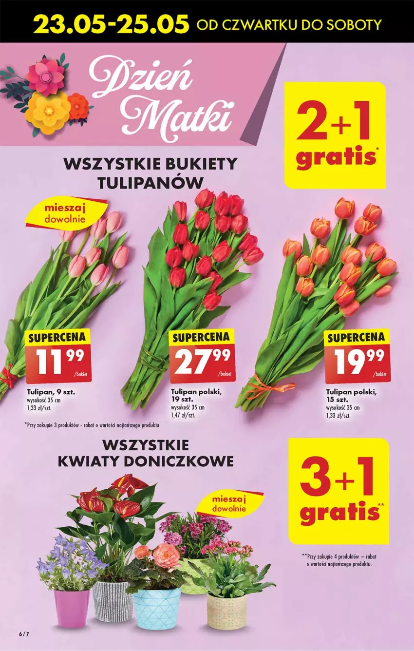 Gazetka promocyjna Biedronka - Od czwartku - ważna 23.05 do 29.05.2024 - strona 6 - produkty: AEG, Bukiet, Sok, Tulipan