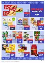 Gazetka promocyjna Carrefour - Gazetka Okazje września - Gazetka - ważna od 25.09 do 25.09.2021 - strona 9 - produkty: Mus, Kawa ziarnista, Kisiel, Słodka Chwila, Kawa, Dżem, Wafle, Płatki owsiane, Dr. Oetker, Lipton, Sonko, Teekanne, Dzieci, Herbata, Kamis, Budyń, Herbapol, Holle, Herbata owocowa