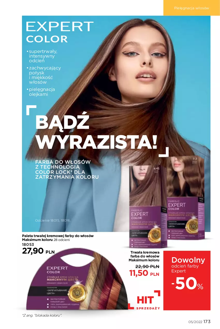 Gazetka promocyjna Faberlic - ważna 14.03 do 03.04.2022 - strona 173 - produkty: Cień, Fa, Farba do włosów, Olej, Paleta, Pielęgnacja włosów