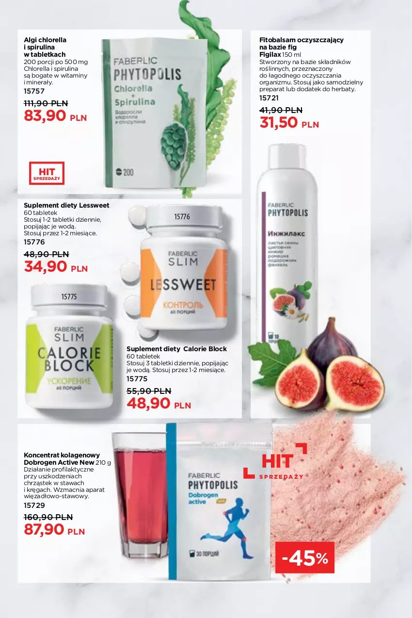 Gazetka promocyjna Faberlic - ważna 14.03 do 03.04.2022 - strona 204 - produkty: Figi, Kolagen, LG, Por, Stek, Suplement diety, Tablet