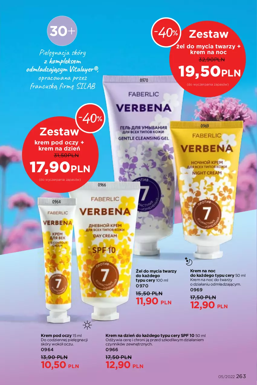 Gazetka promocyjna Faberlic - ważna 14.03 do 03.04.2022 - strona 263 - produkty: Krem na dzień, Krem na noc, Krem pod oczy, Pielęgnacja skóry