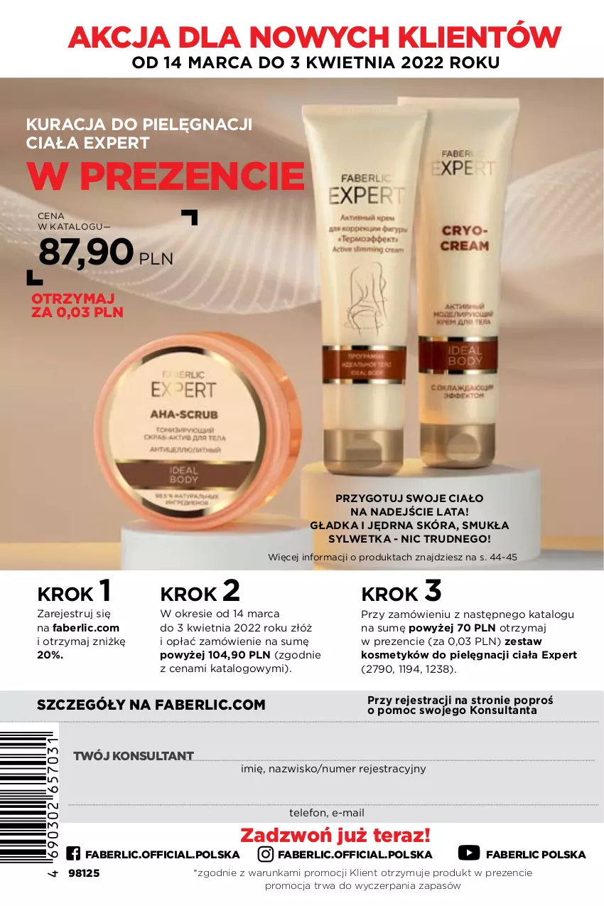 Gazetka promocyjna Faberlic - ważna 14.03 do 03.04.2022 - strona 340 - produkty: Fa, Telefon, Tera