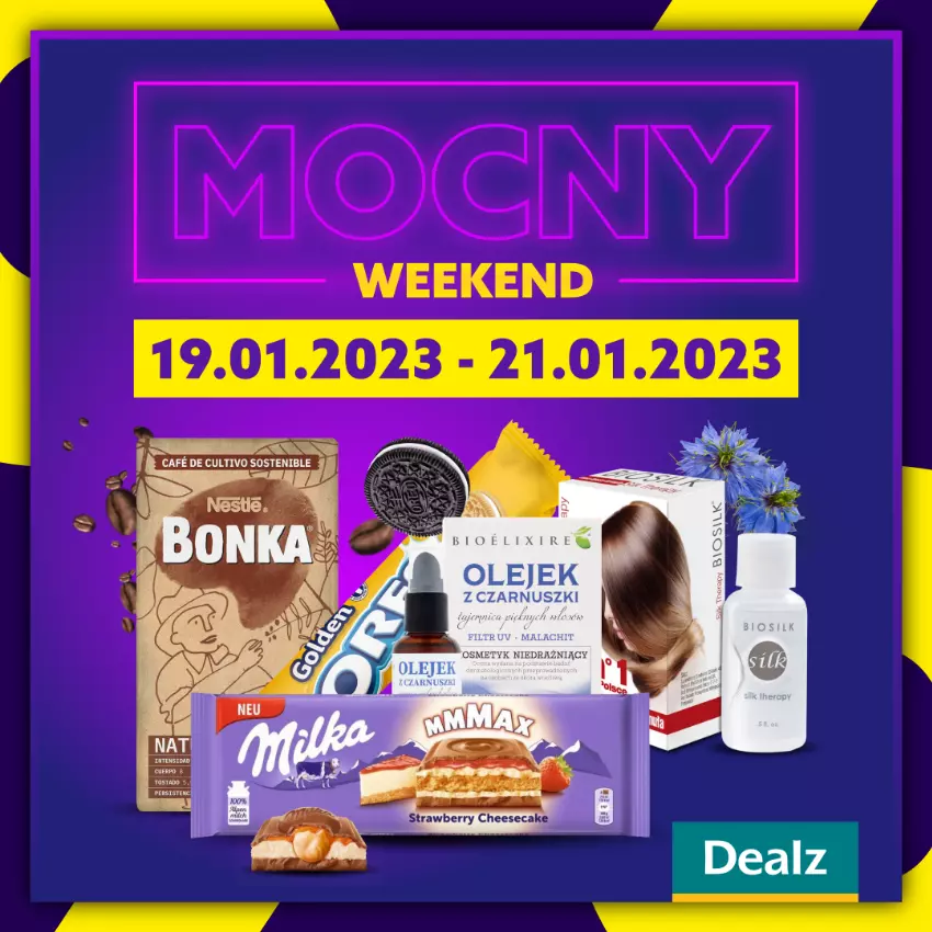 Gazetka promocyjna Dealz - JUŻ OD JUTRA!WIELKIE OSZCZĘDZANIEMocny Weekend w Dealz💜 - ważna 19.01 do 21.01.2023 - strona 1