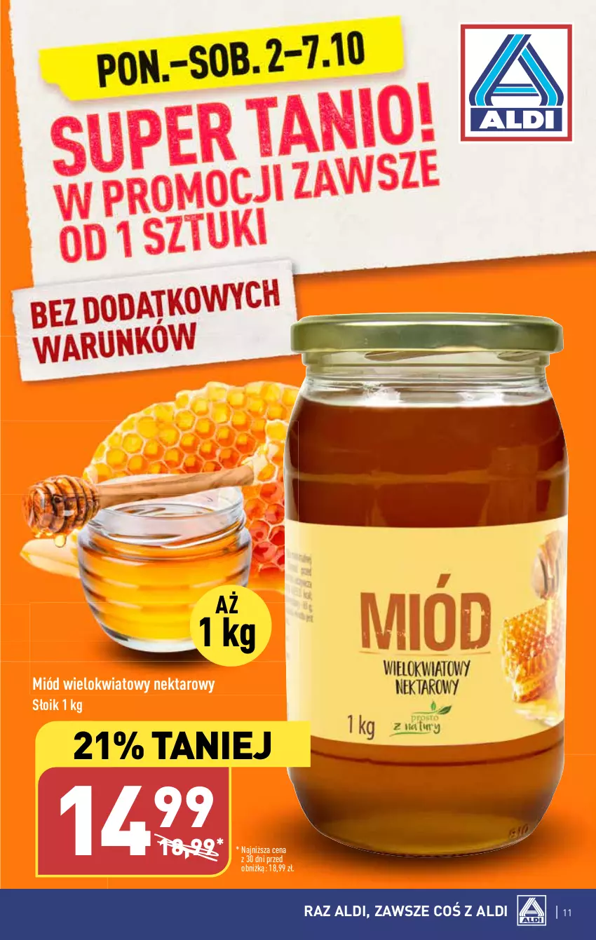 Gazetka promocyjna Aldi - Pełna oferta - ważna 02.10 do 07.10.2023 - strona 11 - produkty: Miód, Nektar