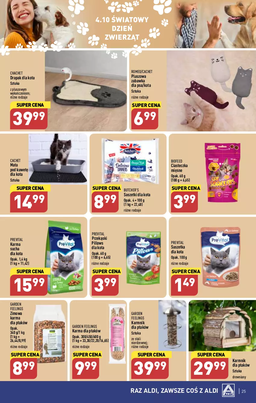 Gazetka promocyjna Aldi - Pełna oferta - ważna 02.10 do 07.10.2023 - strona 25 - produkty: Butcher's, Drapak, Zabawka