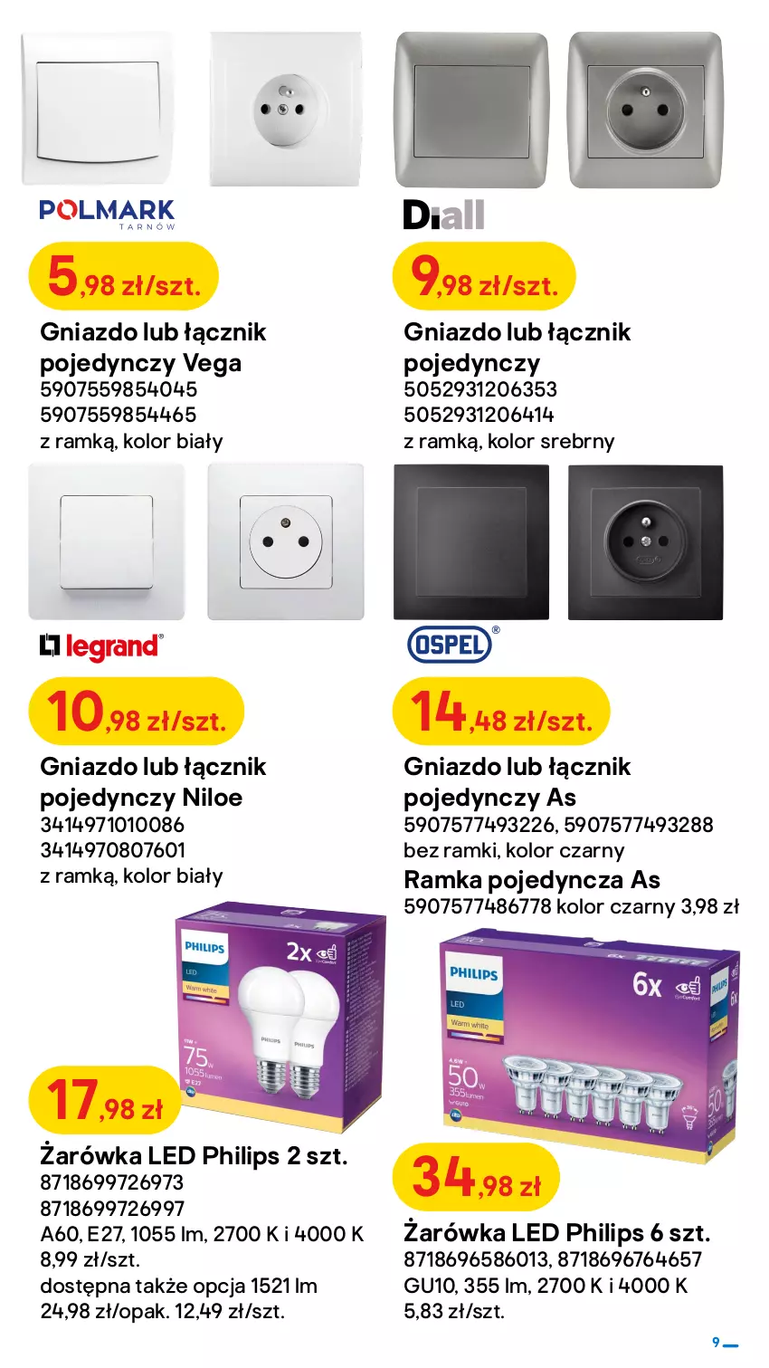 Gazetka promocyjna Castorama - Gazetka Castorama - ważna 10.11 do 28.11.2021 - strona 9 - produkty: Pasek, Philips, Plafon, Plafon LED, Ramka