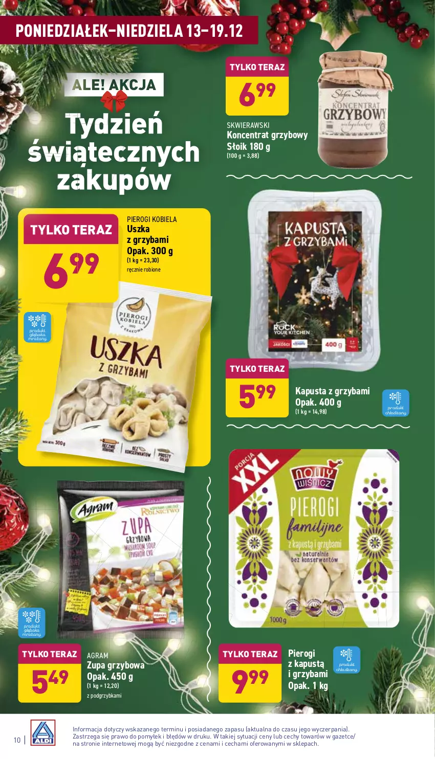 Gazetka promocyjna Aldi - Pełny katalog - ważna 13.12 do 19.12.2021 - strona 10 - produkty: Gra, Kapustą, Pierogi, Tera, Zupa