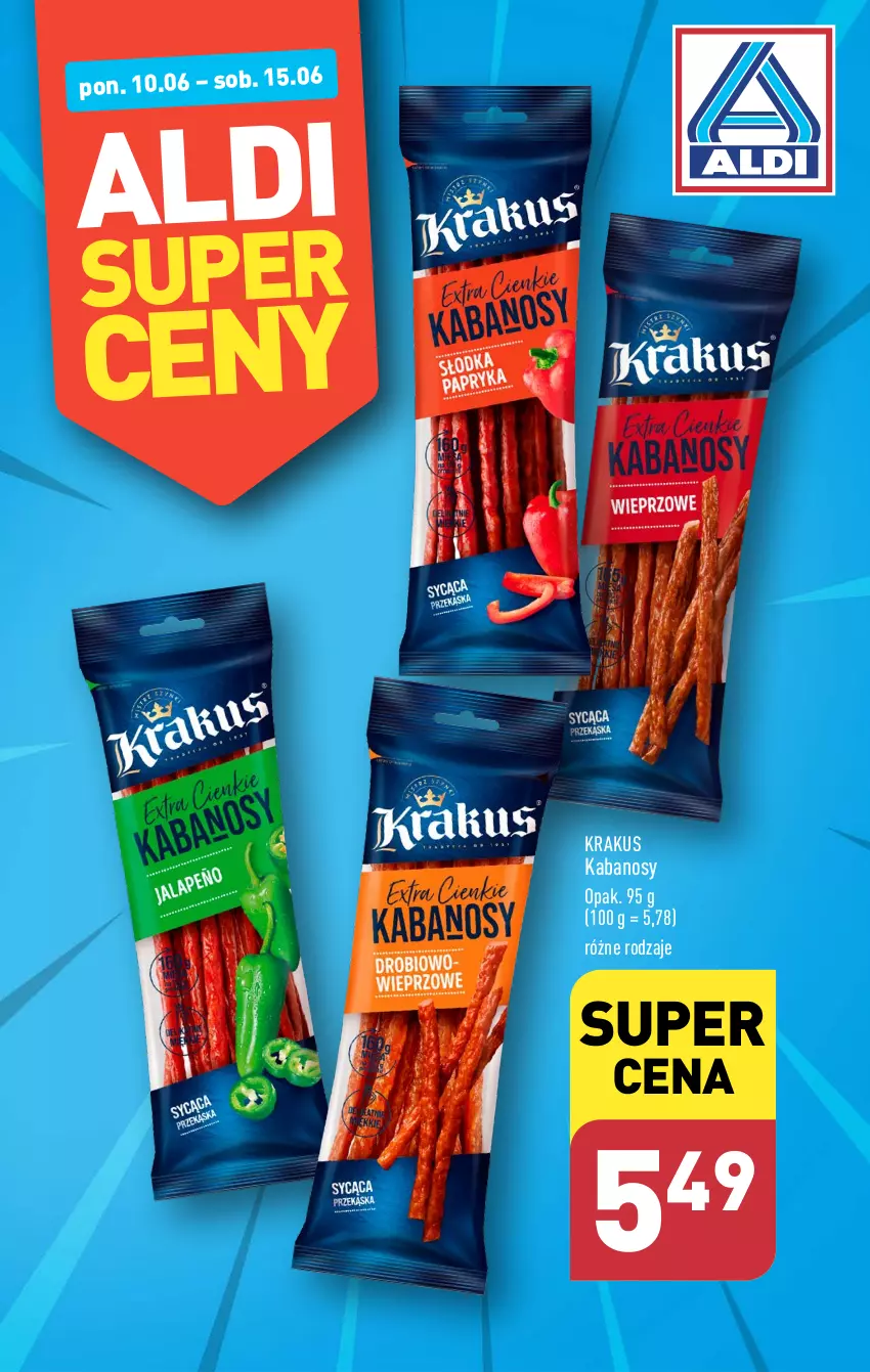 Gazetka promocyjna Aldi - Pełna oferta - ważna 10.06 do 15.06.2024 - strona 35 - produkty: Kabanos, Krakus