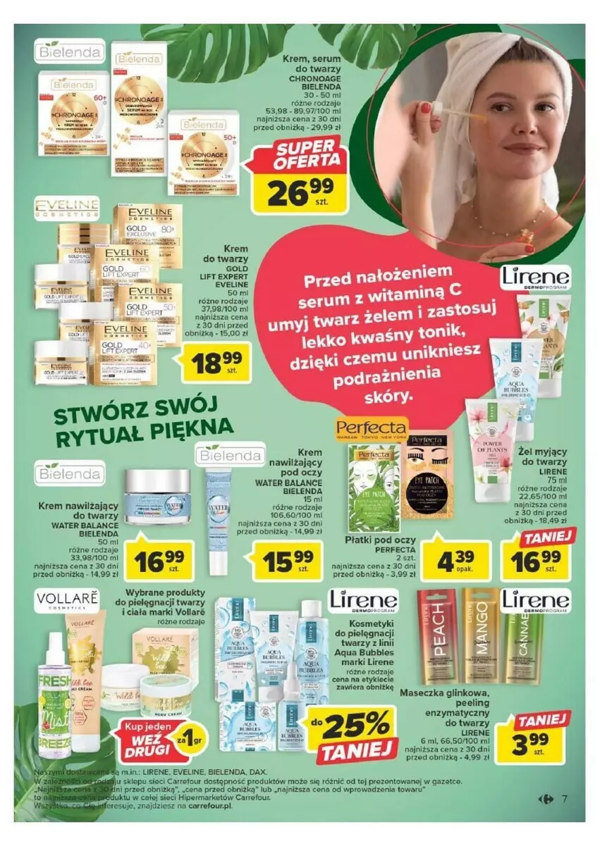 Gazetka promocyjna Carrefour - ważna 12.09 do 23.09.2023 - strona 24 - produkty: Bielenda, DAX, Eveline, Fa, Krem nawilżający, Lirene, Peeling, Rum, Ser, Serum, Serum do twarzy