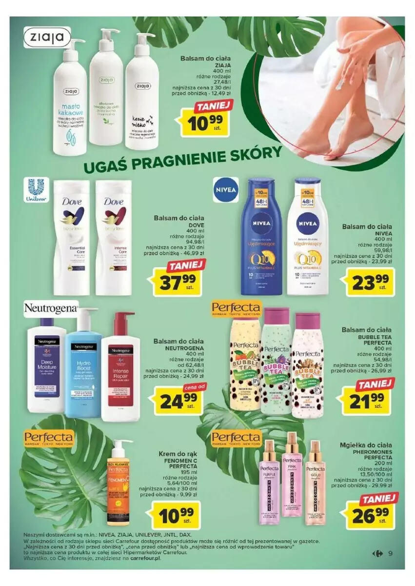 Gazetka promocyjna Carrefour - ważna 12.09 do 23.09.2023 - strona 26 - produkty: Balsam do ciała, DAX, Dove, Krem do rąk, Nivea, Perfecta, Ser, Ziaja