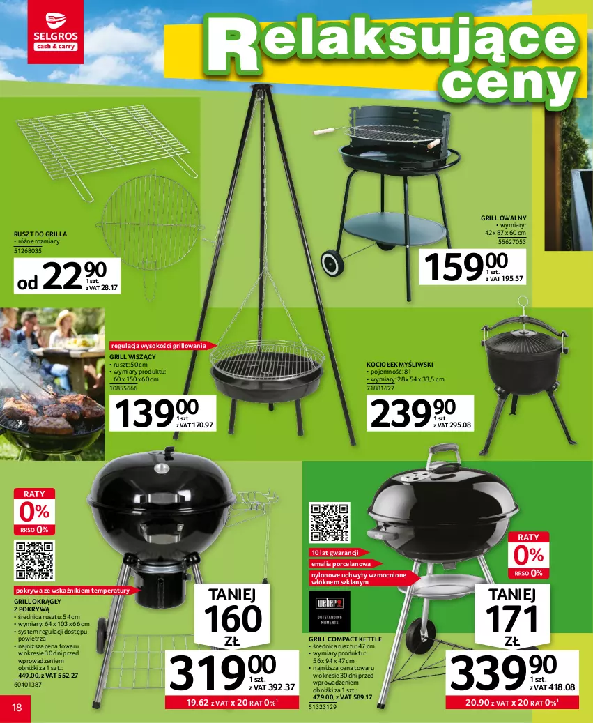 Gazetka promocyjna Selgros - Katalog Grill - ważna 20.04 do 02.05.2023 - strona 18 - produkty: Grill, Koc, Pokrywa, Por, Sok, Uchwyty