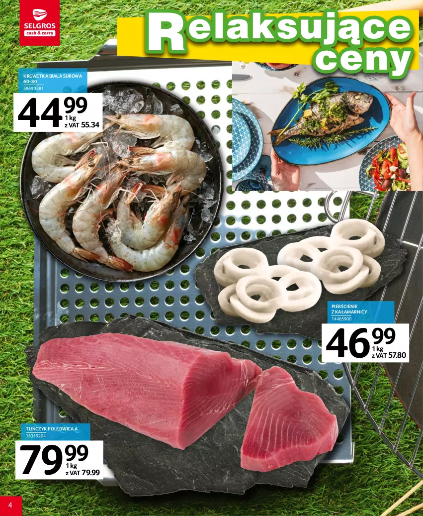 Gazetka promocyjna Selgros - Katalog Grill - ważna 20.04 do 02.05.2023 - strona 4 - produkty: Polędwica, Tuńczyk