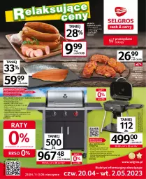 Gazetka promocyjna Selgros - Katalog Grill - Gazetka - ważna od 02.05 do 02.05.2023 - strona 1 - produkty: Por, Papier, Karkówka wieprzowa, Kotlet, Pokrowiec, Grill, GRID, Kiełbasa, Grill gazowy, Kiełbasa śląska, LG