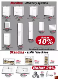 Gazetka promocyjna Bodzio - Gazetka - ważna od 30.09 do 30.09.2022 - strona 99 - produkty: Bateria umywalkowa, Lustro LED, Sok, Słupek, Słupek wiszący, Komoda, Szafka, Moda, Słupek wysoki, Syfon, Bateria, Umywalka, Szafka umywalkowa, Drzwi, Lustro, Szafka z lustrem